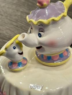 Vintage Schmid Disney Beauty and The Beast Mrs. Potts and Chip Music Box