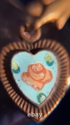 Vintage Signed Disney Jewelry Lot Mickey Pooh Charm Bracelet Beauty Beast