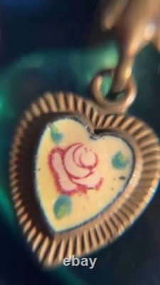 Vintage Signed Disney Jewelry Lot Mickey Pooh Charm Bracelet Beauty Beast