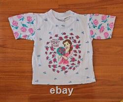 Vintage Single Stitch Disney Beauty And The Beast Belle All Over Print Tee 5/6
