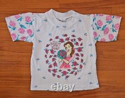 Vintage Single Stitch Disney Beauty And The Beast Belle All Over Print Tee 5/6