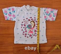 Vintage Single Stitch Disney Beauty And The Beast Belle All Over Print Tee 5/6
