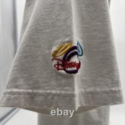 Vintage The Art of Disney Beauty and The Beast White Graphic T Shirt Sz. Large