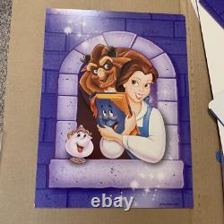 Vintage Walt Disney Tinker Bell Beauty & Beast Castle Cardboard Movie Standee