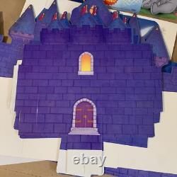 Vintage Walt Disney Tinker Bell Beauty & Beast Castle Cardboard Movie Standee