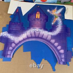 Vintage Walt Disney Tinker Bell Beauty & Beast Castle Cardboard Movie Standee