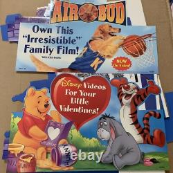 Vintage Walt Disney Tinker Bell Beauty & Beast Castle Cardboard Movie Standee