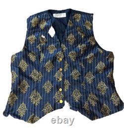 Vintage Walt Disney World Cast Member Costume Vest Beauty & Beast Enchanted Rose