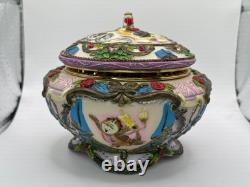 Vtg 1991 Disney Beauty & the Beast Music Box Works
