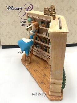 Vtg Disney Beauty and the Beast Belle in Library Rare Picture Frame 1990s New