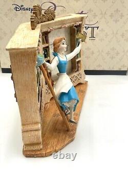 Vtg Disney Beauty and the Beast Belle in Library Rare Picture Frame 1990s New