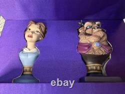 WDCC Beauty and The Beast 10th Anniversary Portrait Series Belle & Beast Bust