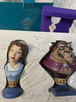 WDCC Beauty and The Beast 10th Anniversary Portrait Series Belle & Beast Bust