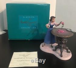 WDCC Belle Forbidden Discovery Box COA Disney Beauty and the Beast Rose