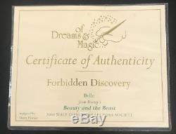 WDCC Belle Forbidden Discovery Box COA Disney Beauty and the Beast Rose