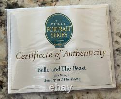 WDCC Belle and Beast Portrait Series Disney's Beauty & the Beast COA NIB