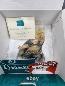 WDCC Disney Beauty & Beast Maurice & Lumiere Is Someone There New, Box/COA