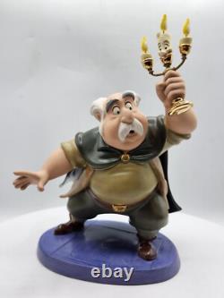 WDCC Disney Beauty & Beast Maurice & Lumiere Is Someone There New, Box/COA