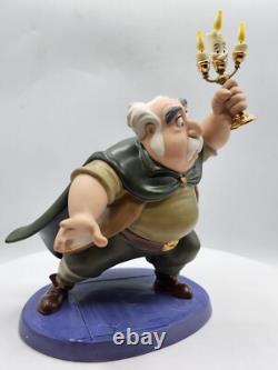 WDCC Disney Beauty & Beast Maurice & Lumiere Is Someone There New, Box/COA