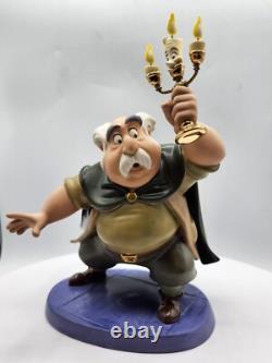 WDCC Disney Beauty & Beast Maurice & Lumiere Is Someone There New, Box/COA