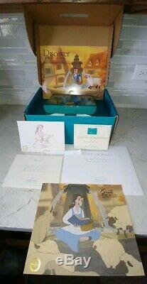 WDCC Disney Beauty and the Beast 3pc Set Belle Sheep Fountain withCOA's + MORE