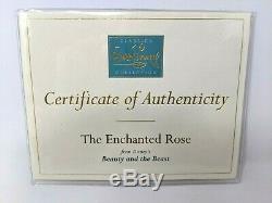 WDCC Disney Beauty and the Beast Table The Enchanted Rose with Box & COA A003