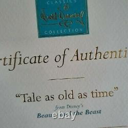 WDCC Disney Beauty and the beast classic Tale as old as time with COA