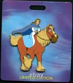 WDI Disney Beauty & the Beast Belle and Philippe Horse Jumbo And Theyr'e Off Pin