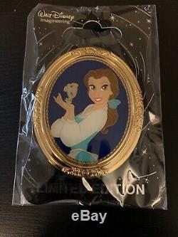 WDI Princess Belle Beauty And The Beast Gold Frame Disney Pin LE 250 BATB MOG