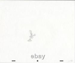 Walt Disney Beauty Beast Lumiere Original Production Drawing Animation Art Page