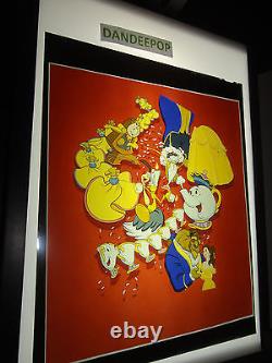 Walt Disney Beauty and The Beast 1981 Gift Wrap Transparency Animation Cell 8x10