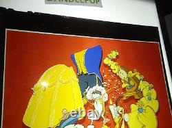 Walt Disney Beauty and The Beast 1981 Gift Wrap Transparency Animation Cell 8x10