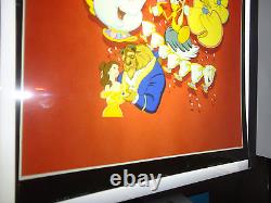 Walt Disney Beauty and The Beast 1981 Gift Wrap Transparency Animation Cell 8x10