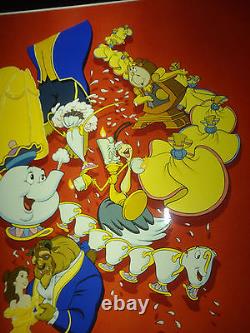 Walt Disney Beauty and The Beast 1981 Gift Wrap Transparency Animation Cell 8x10