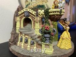 Walt Disney Beauty and the Beast Musical Snow Globe Castle Plays Theme Song