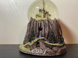 Walt Disney Beauty and the Beast Musical Snow Globe Castle Plays Theme Song