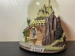 Walt Disney Beauty and the Beast Musical Snow Globe Castle Plays Theme Song