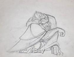 Walt Disney Beauty and the Beast Production Drawing of Beast