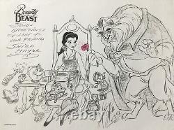 Walt Disney Beauty and the Beast Sketches from Disney Park Artist Custom Framed