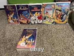 Walt Disney Black Diamond Vhs Lot (1)Sealed Beauty And The Beast Rest Are Used