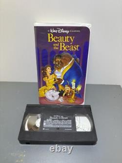 Walt Disney Classics Beauty And The Beast RARE VHS BLACK DIAMOND With OG RECEIPT