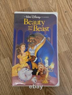 Walt Disney Classics Beauty And The Beast RARE VHS BLACK DIAMOND With OG RECEIPT
