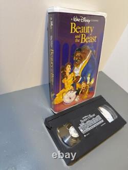 Walt Disney Classics Beauty And The Beast RARE VHS BLACK DIAMOND With OG RECEIPT