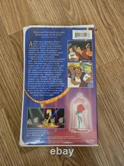Walt Disney Classics Beauty And The Beast RARE VHS BLACK DIAMOND With OG RECEIPT