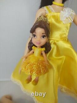 Witch Barbie OOAK Halloween Costume + Disney Beauty and the Beast Belle figure