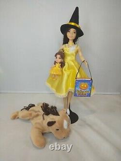 Witch Barbie OOAK Halloween Costume + Disney Beauty and the Beast Belle figure