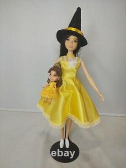 Witch Barbie OOAK Halloween Costume + Disney Beauty and the Beast Belle figure